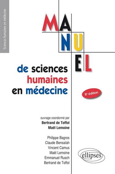 UE7 - Manuel de sciences humaines en médecine - 2e édition (9782729878658-front-cover)