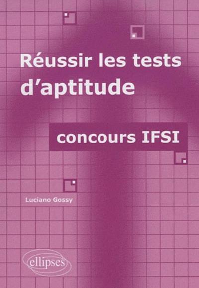 Réussir les tests d'aptitude - concours IFSI (9782729856236-front-cover)