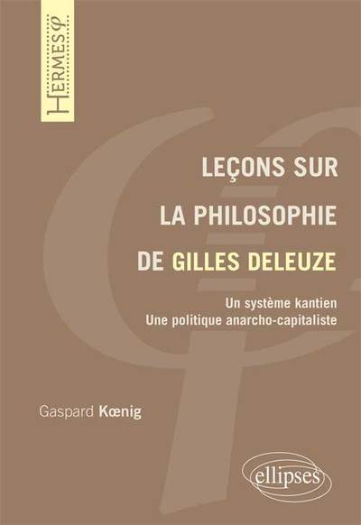 Leçons sur la philosophie de Gilles Deleuze (9782729882419-front-cover)