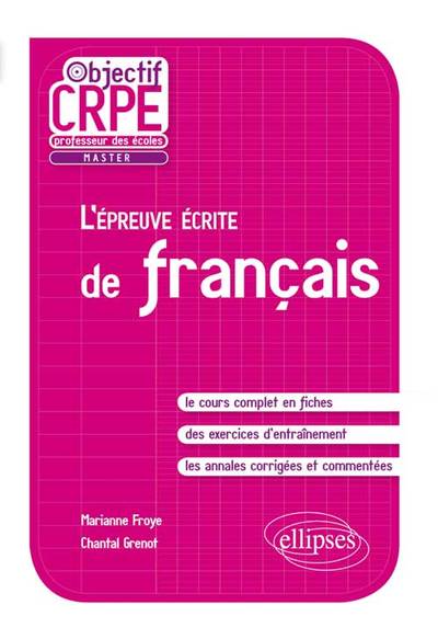 L'épreuve écrite de français (9782729874421-front-cover)