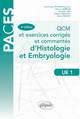 QCM et exercices corrigés et commentés d’histologie et d’embryologie - 3e édition (9782729886875-front-cover)