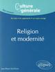 Religion et modernité (9782729843526-front-cover)