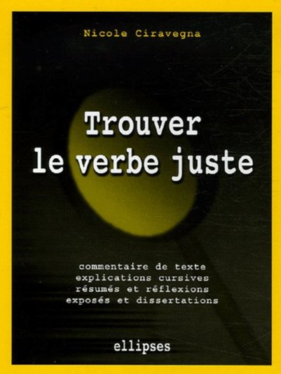 Trouver le verbe juste (9782729823320-front-cover)