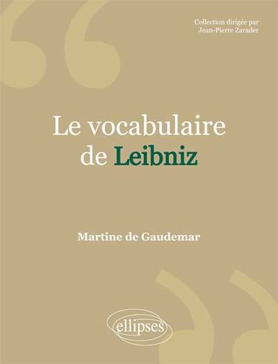 Le vocabulaire de Leibniz (9782729880903-front-cover)