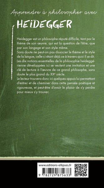 Apprendre à philosopher avec Heidegger (9782729875633-back-cover)