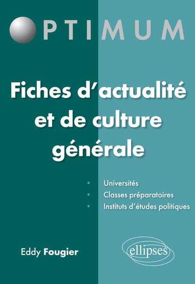 Fiches d’actualité et de culture générale (9782729884956-front-cover)