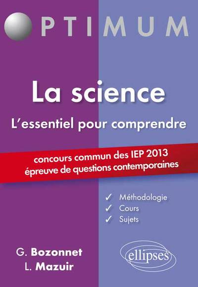 L’essentiel pour comprendre la science (9782729878740-front-cover)