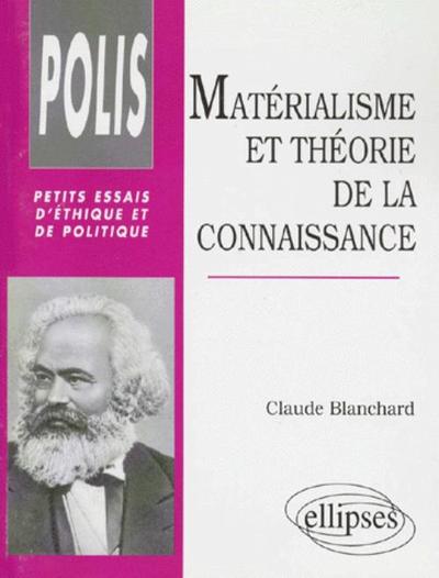 Matérialisme et théorie de la connaissance (9782729856533-front-cover)