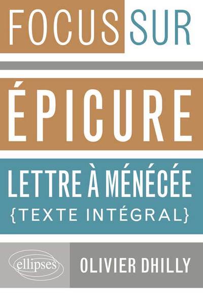 Epicure, Lettre à Ménécée et Lucrèce, De la nature (9782729877057-front-cover)