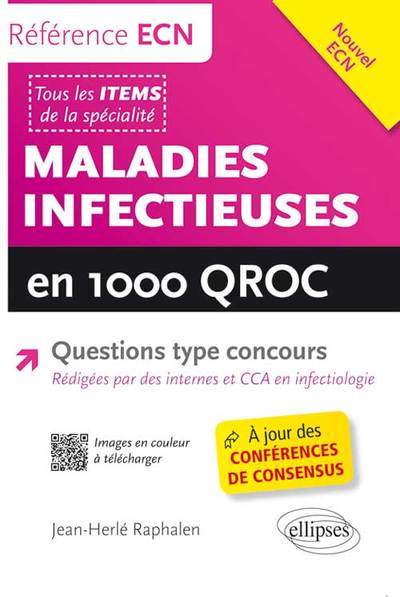 Maladies infectieuses en 1000 QROC (9782729884192-front-cover)