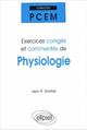 Exercices corrigés et commentés de physiologie (9782729807276-front-cover)