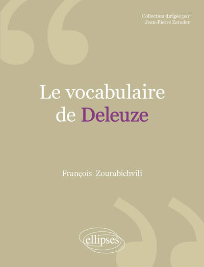 vocabulaire de Deleuze (Le) (9782729812911-front-cover)