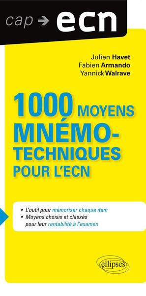 1000 moyens mnémotechniques pour l'ECN (9782729872663-front-cover)