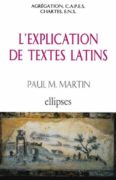 L'explication de textes latins (9782729845919-front-cover)