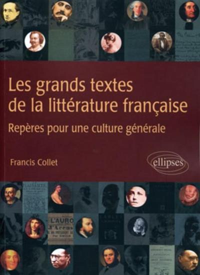 Les grands textes de la littérature française. Repères pour une culture littéraire (9782729861506-front-cover)