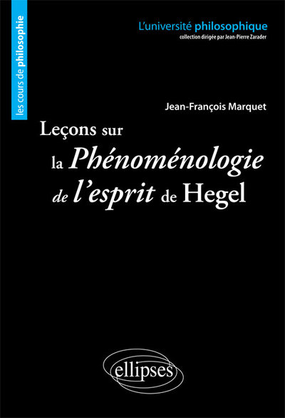 Leçons sur la Phénoménologie de l'esprit de Hegel. Nouvelle édition (9782729843731-front-cover)