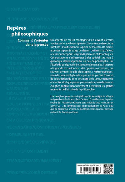 Repères philosophiques - Comment s'orienter dans la pensée (9782729854423-back-cover)