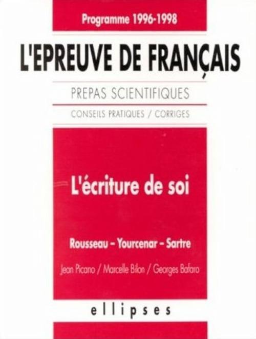 L'écriture de soi (9782729846183-front-cover)