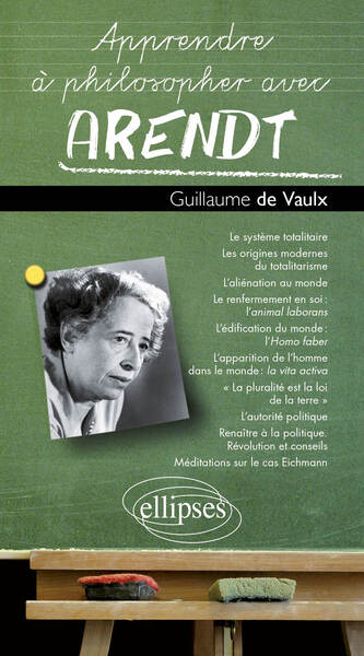 Apprendre à philosopher avec Hannah Arendt (9782729877125-front-cover)