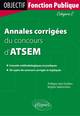 Annales corrigées du concours d`agent territorial spécialisé de 1re classe des écoles maternelles (ATSEM). Catégorie C (9782729880590-front-cover)