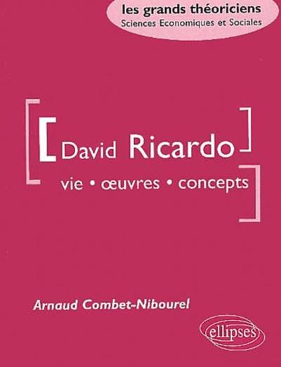 Ricardo David - Vie, oeuvres, concepts (9782729809010-front-cover)