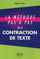 La méthode pas à pas de la contraction de texte (9782729861377-front-cover)