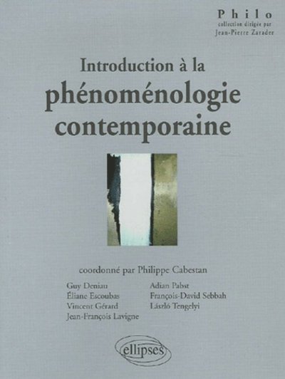 Introduction à la phénoménologie contemporaine (9782729826970-front-cover)