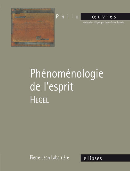 Hegel, Phénoménologie de l’esprit (9782729885694-front-cover)