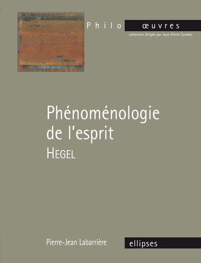 Hegel, Phénoménologie de l’esprit (9782729885694-front-cover)