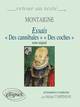 Montaigne, Essais (I,31 et III,6) - Edition bilingue (9782729844141-front-cover)