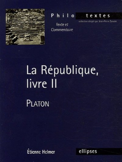 Platon, La République, livre II (9782729826314-front-cover)