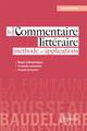 Le commentaire littéraire : méthode et applications (9782729888862-front-cover)