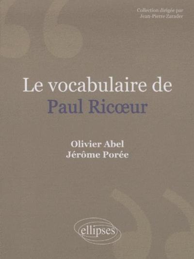 Le vocabulaire Paul Ricœur. Nouvelle édition (9782729841867-front-cover)