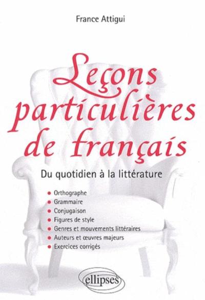 Leçons particulières de français (9782729841713-front-cover)