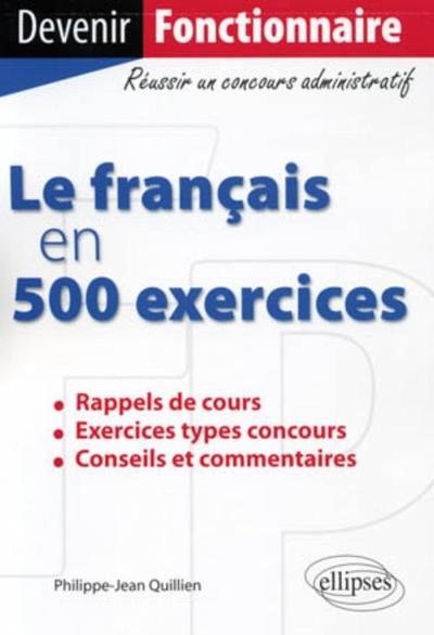 Le français en 500 exercices (9782729855772-front-cover)
