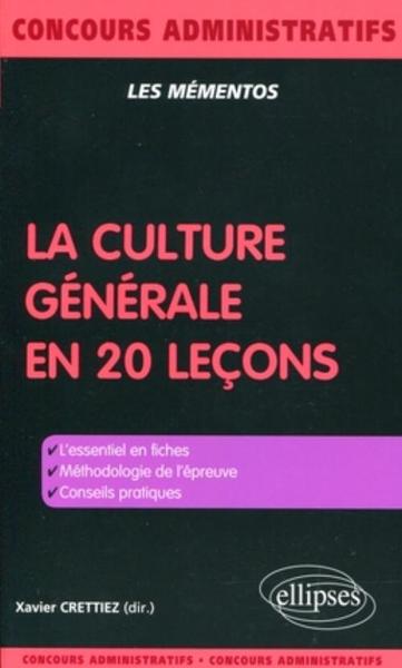 La culture générale en 20 leçons (9782729853082-front-cover)