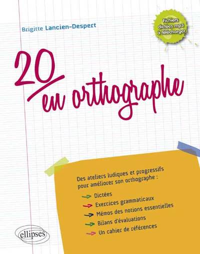 20 en orthographe (9782729874544-front-cover)