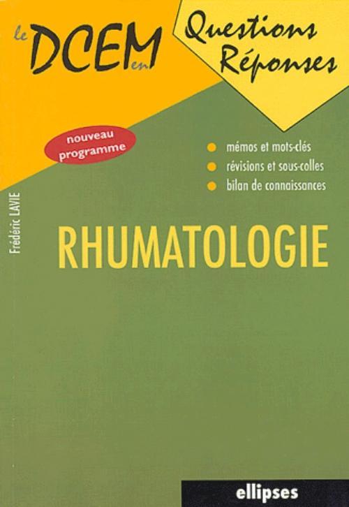 Rhumatologie (9782729818449-front-cover)