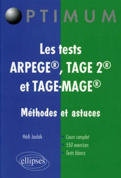Les tests  ARPEGE®, TAGE 2® et TAGE-MAGE®. Méthodes et astuces (9782729862008-front-cover)