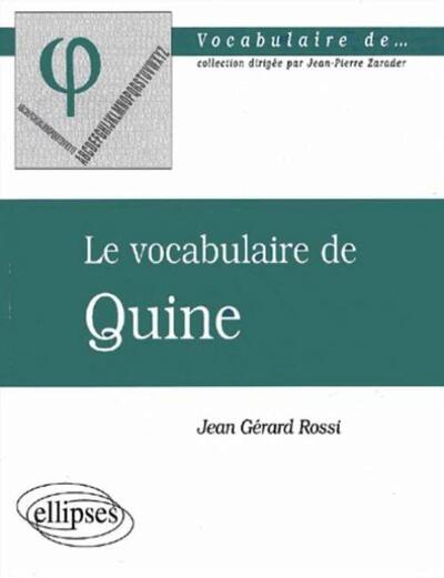 vocabulaire de Quine (Le) (9782729807825-front-cover)