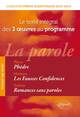 Concours prépas scientifiques. Texte intégral des œuvres au programme. Phèdre, Platon,  Fausses confidences, Marivaux,  Romances (9782729875282-front-cover)