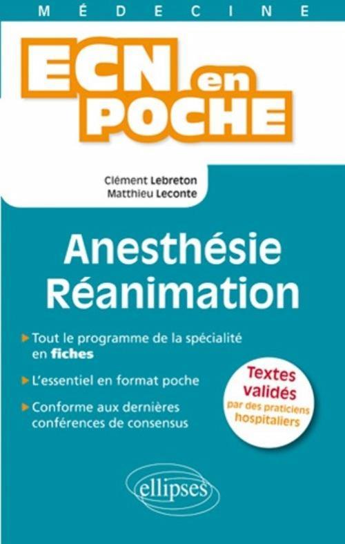 Anesthésie-Réanimation (9782729862473-front-cover)