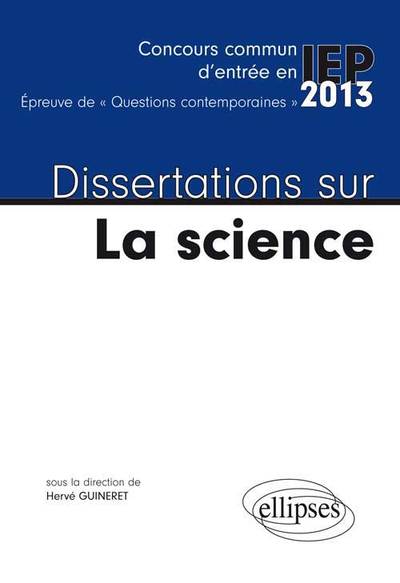 Dissertations sur la science (9782729878726-front-cover)
