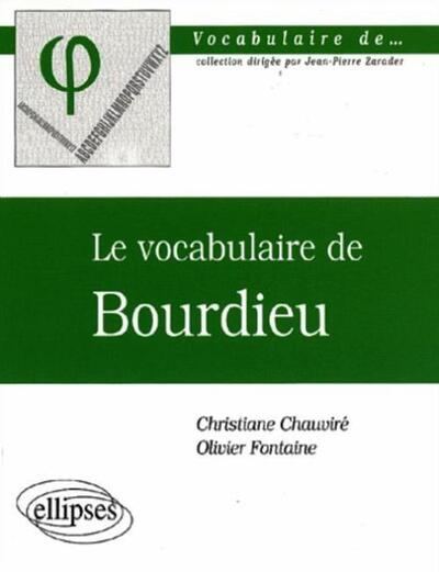 Le vocabulaire de Bourdieu (9782729811723-front-cover)
