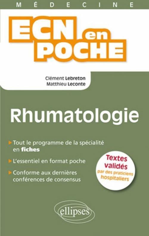 Rhumatologie (9782729863654-front-cover)