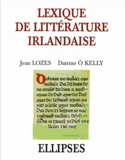 Lexique de litterature irlandaise (9782729805890-front-cover)