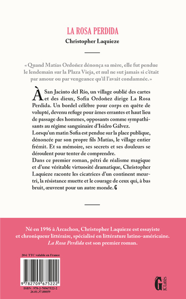 La Rosa Perdida (9782709675222-back-cover)