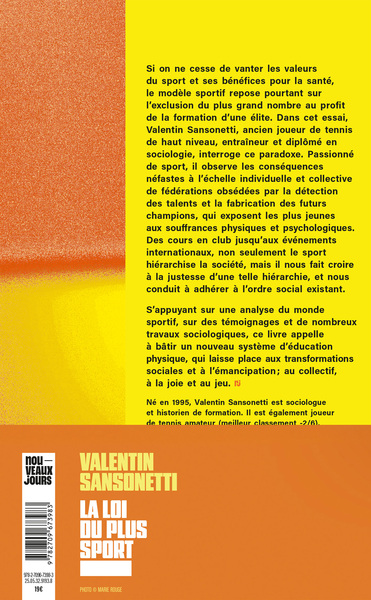 La loi du plus sport, Comment l'éducation sportive nous entraîne au capitalisme et à la domination (9782709673983-back-cover)