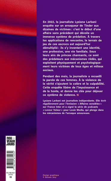 Les imposteurs de l'amour, Déjouer la manipulation sur les applis de rencontre (9782709674034-back-cover)
