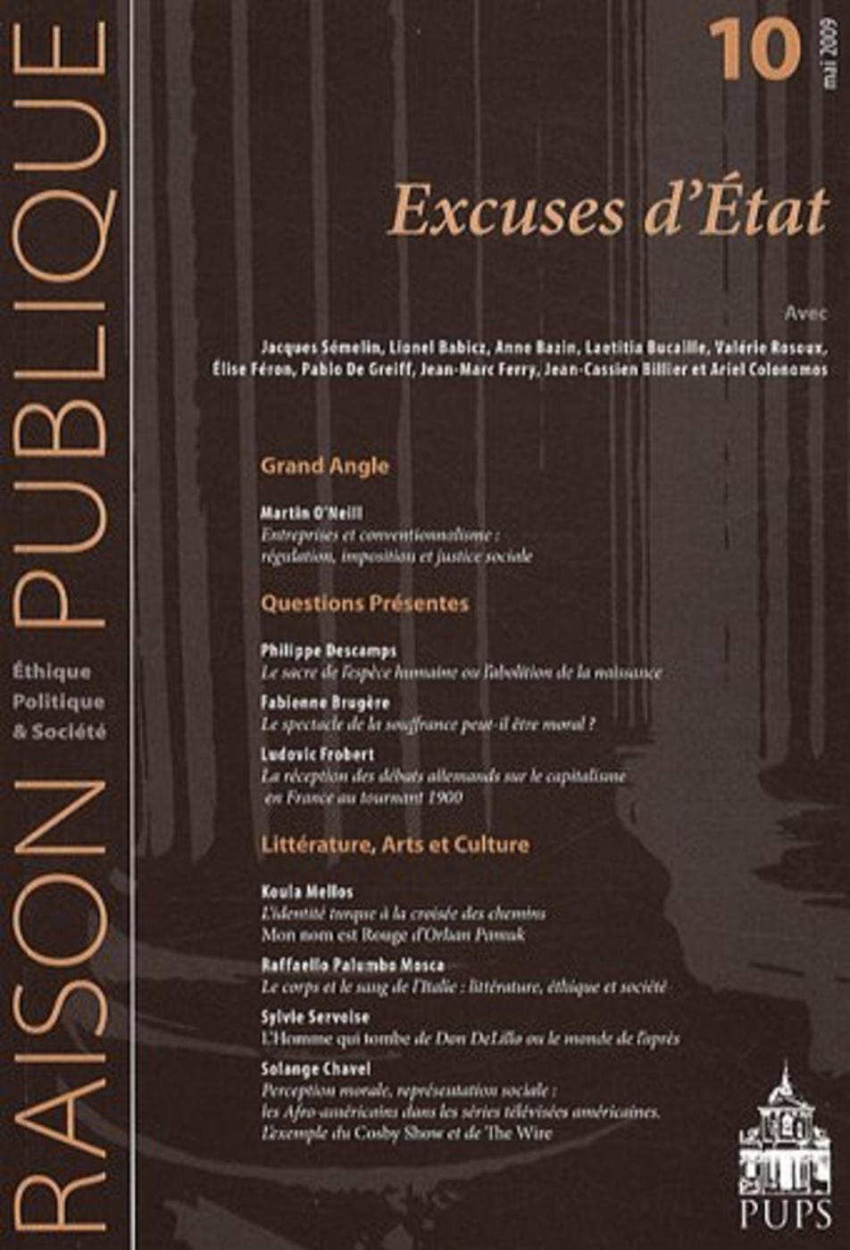 EXCUSES D ETATS (9782840506638-front-cover)